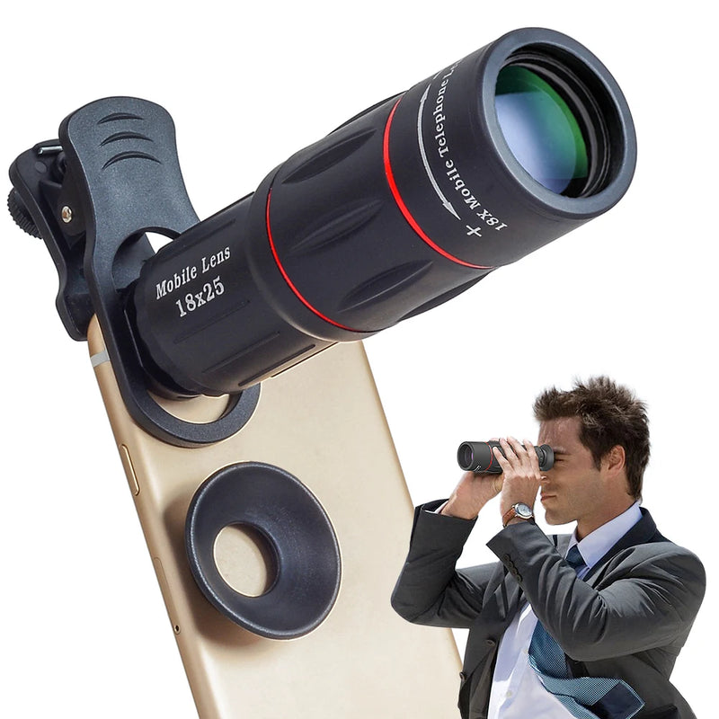 Lente Óptica APEXEL para Celular - Monocular Zoom HD