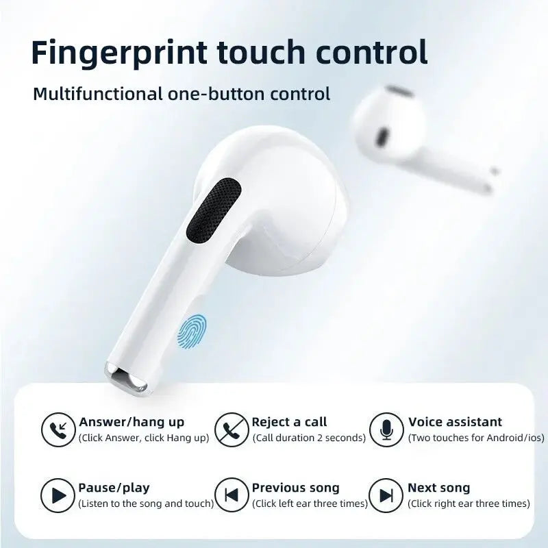 Fone de ouvido Bluetooth XIAOMI Air Pro 6 original TWS 9D (compatível com smartphones IOS e Android)