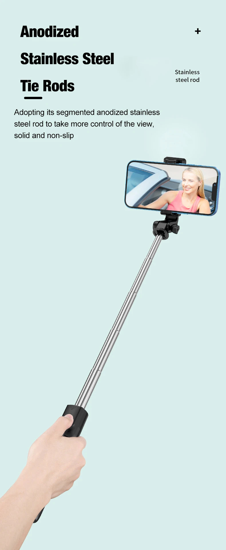 Tripé Selfie Stick com Bluetooth