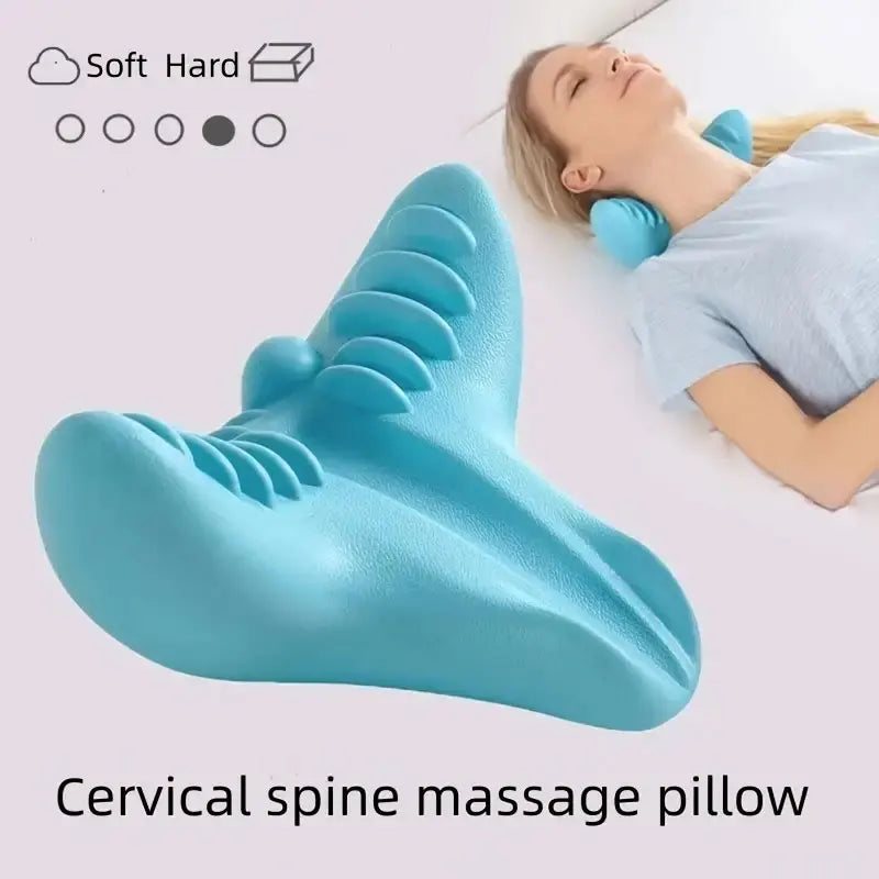 Almofada de massagem de acupressão para coluna cervical, pescoço, ombros e costas.