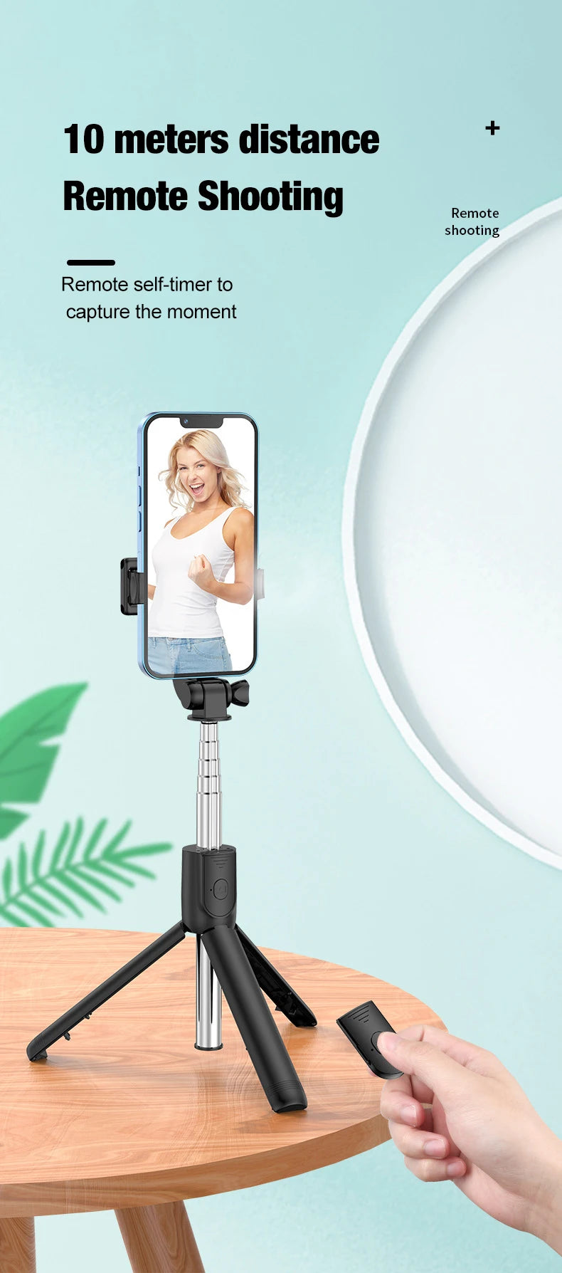 Tripé Selfie Stick com Bluetooth