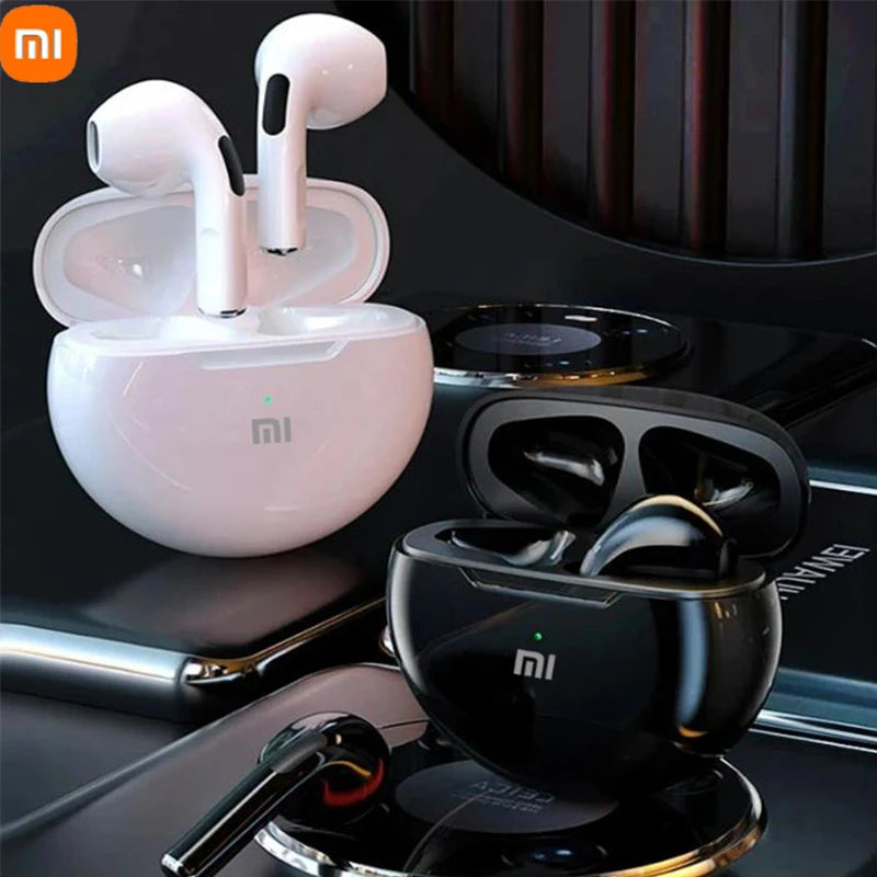 Fone de ouvido Bluetooth XIAOMI Air Pro 6 original TWS 9D (compatível com smartphones IOS e Android)