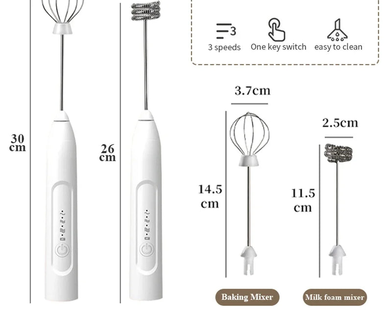 Liquidificadores elétricos recarregáveis para cozinha (para leite,assando ovos, café etc.)