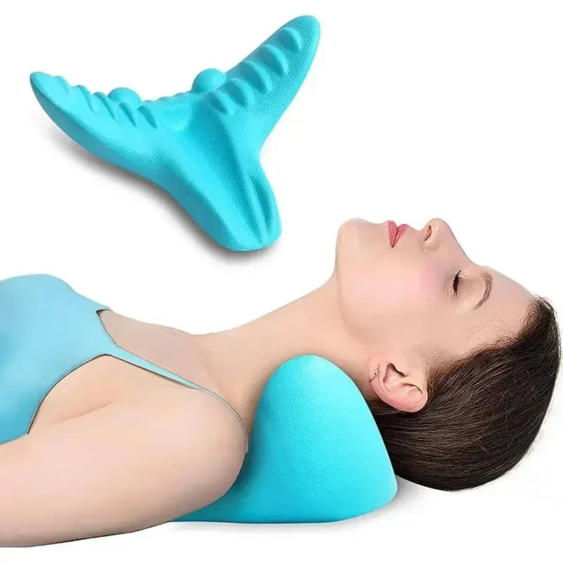 Almofada de massagem de acupressão para coluna cervical, pescoço, ombros e costas.