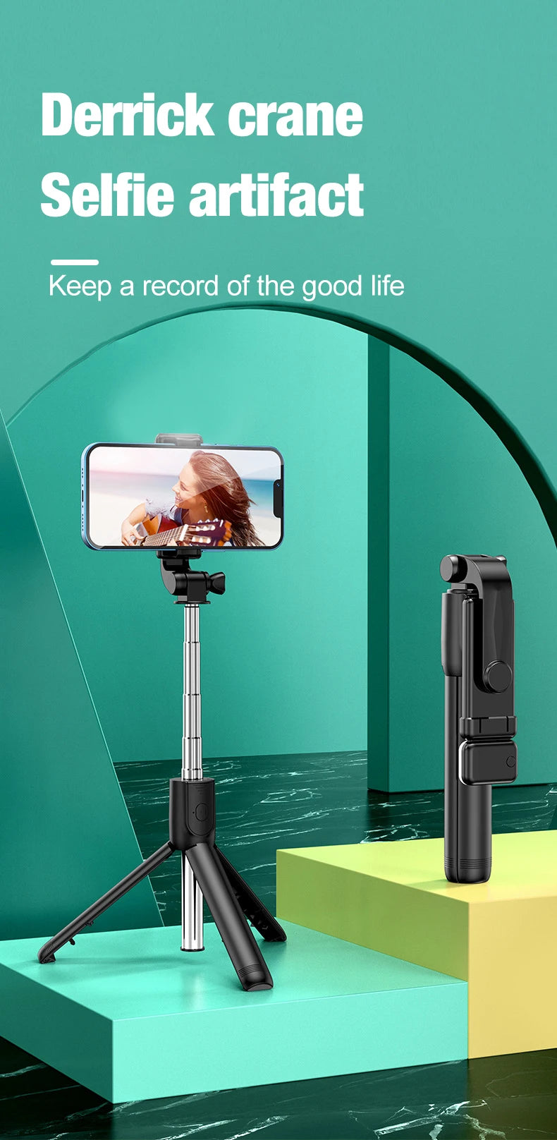 Tripé Selfie Stick com Bluetooth